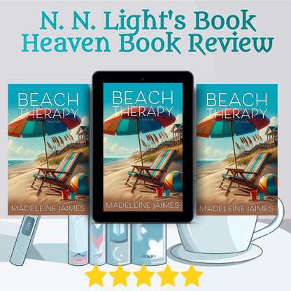 5 star review graphic for Beach Therapy from NN Light Book Reviews